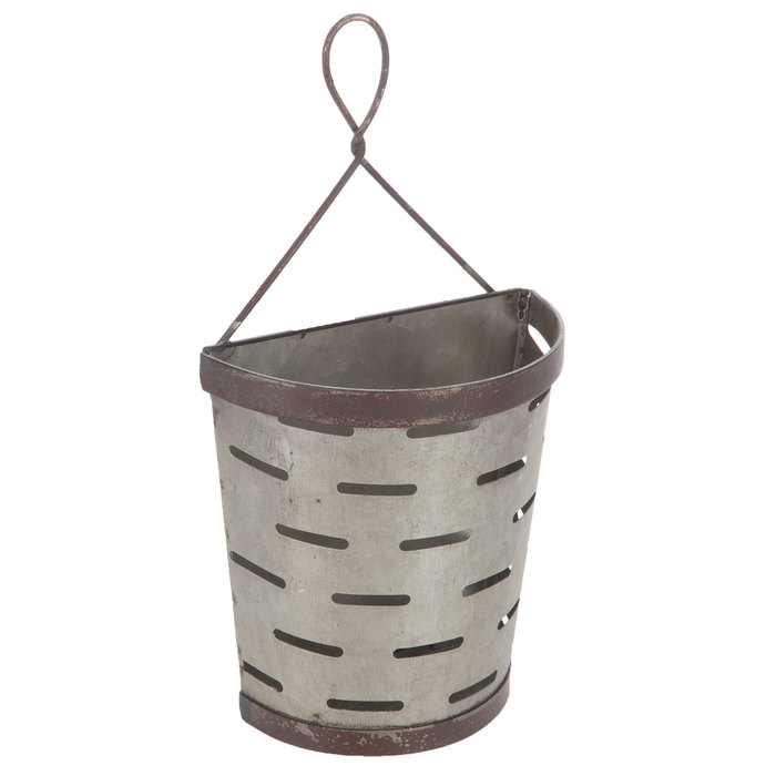 Slotted Galvanized Metal Wall Bucket Hobby Lobby 1459528
